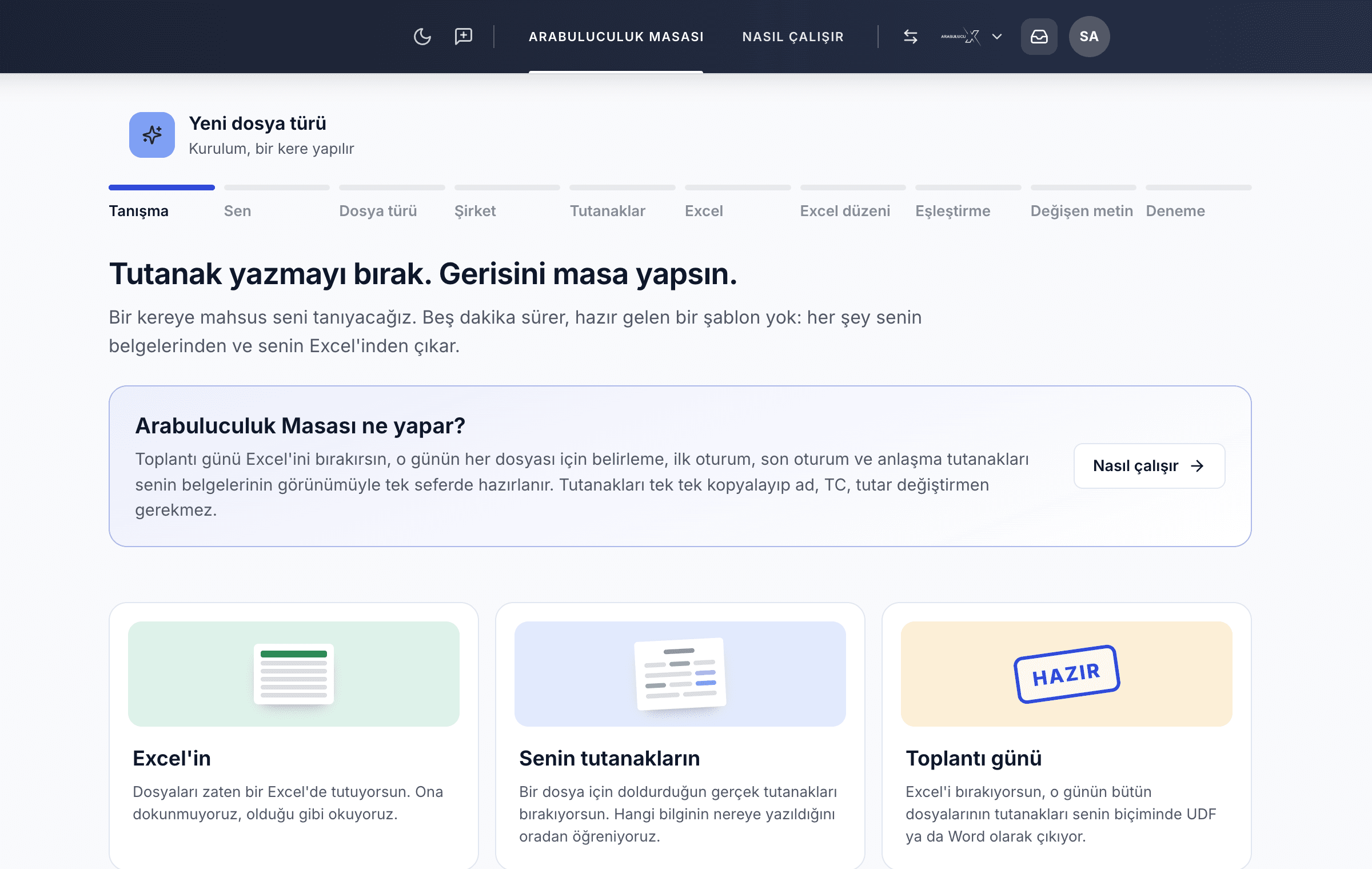 ArabulucuX ana ekranı